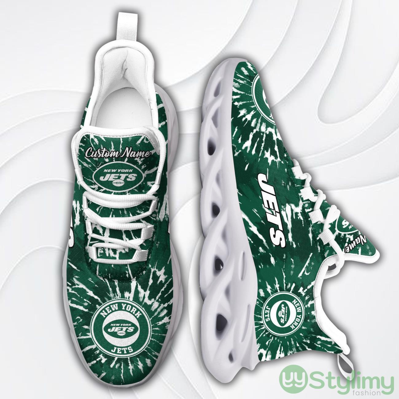 New York Jets Custom Name Tie Dye Max Soul Sneaker Shoes For Fans For Men Women 4 New York Jets Custom Name Tie Dye Max Soul Sneaker Shoes For Fans For Men Women Product Photo 4