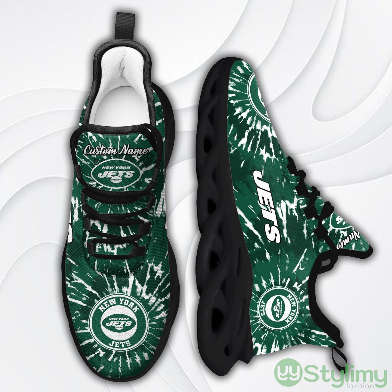 New York Jets Custom Name Tie Dye Max Soul Sneaker Shoes For Fans For Men Women 5 New York Jets Custom Name Tie Dye Max Soul Sneaker Shoes For Fans For Men Women Product Photo 5