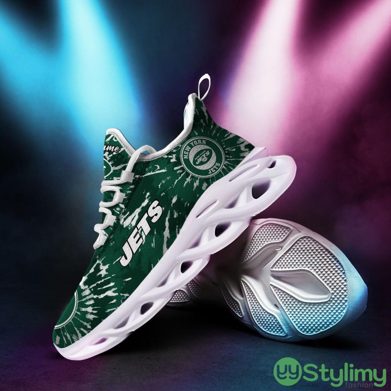 New York Jets Custom Name Tie Dye Max Soul Sneaker Shoes For Fans For Men Women 8 New York Jets Custom Name Tie Dye Max Soul Sneaker Shoes For Fans For Men Women Product Photo 1