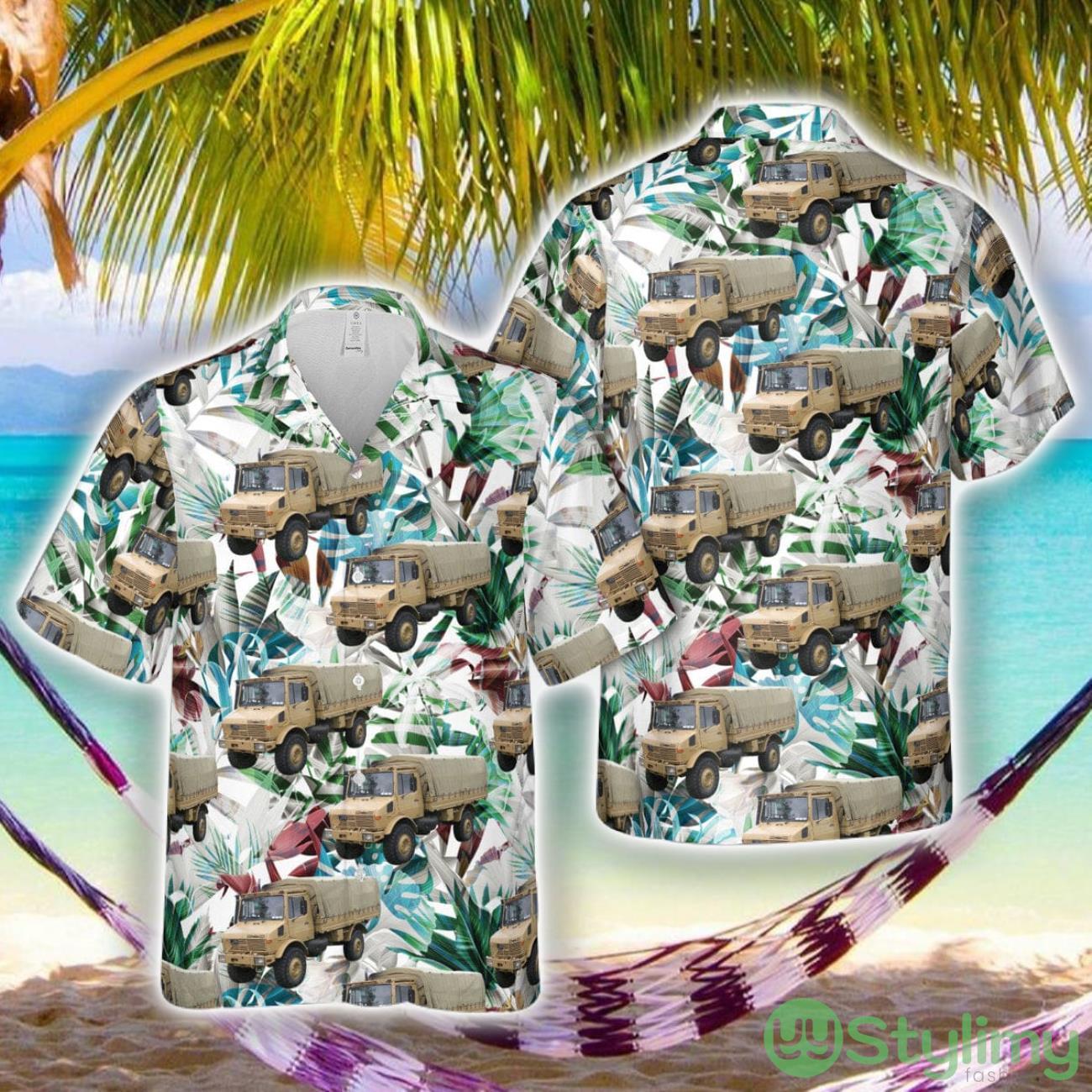 New Zealand Army 1983 Mercedes-Benz U1700L 3D Hawaiian Shirt Style Gift For Men Women 2 New Zealand Army 1983 Mercedes-Benz U1700L 3D Hawaiian Shirt Style Gift For Men Women Product Photo 1