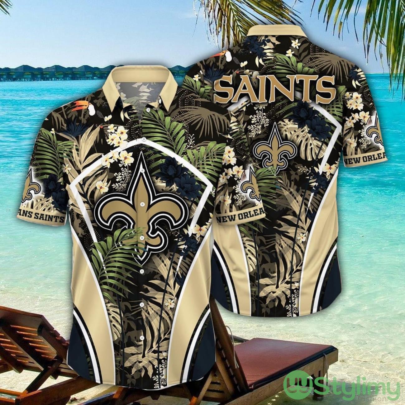 NFL New Orleans Saints Hawaiian Shirt Flower Tropical Trending Summer Gift For Fans 2 NFL New Orleans Saints Hawaiian Shirt Flower Tropical Trending Summer Gift For Fans Product Photo 1