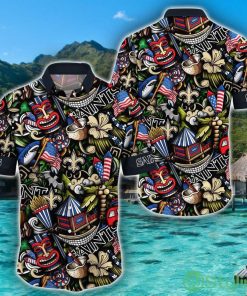 NFL New Orleans Saints Hawaiian Shirt Tiki Funny Gift Aloha Shirt Product Photo 1