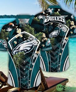 NFL Philadelphia Eagles Hawaiian Shirt Flower Tropical Trending Summer Gift For Fans Product Photo 1