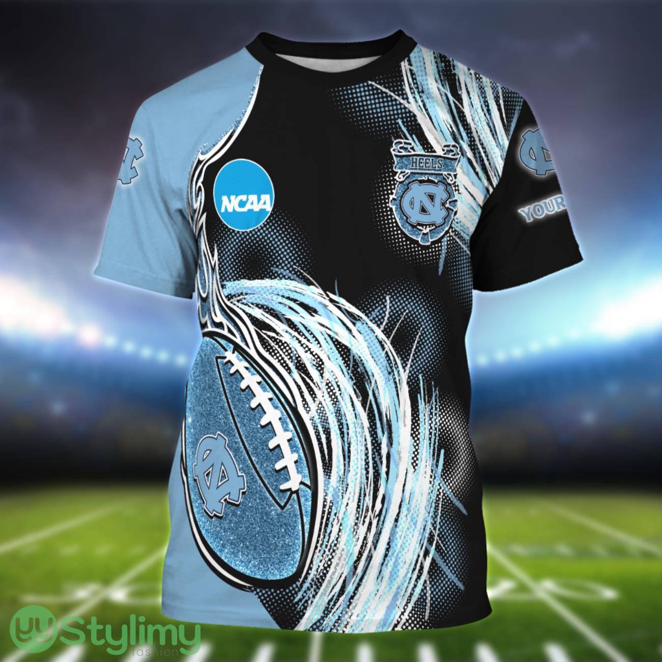 North Carolina Tar Heels Personalized Name Sport 3D T-Shirt 2 North Carolina Tar Heels Personalized Name Sport 3D T-Shirt Product Photo 1