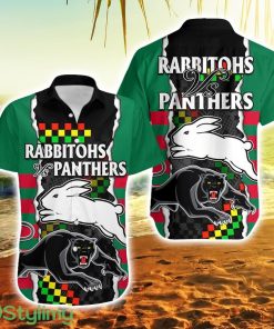Nrl Combine Rabbitohs And Panthers Hawaiian Shirt For Men And Women Product Photo 1