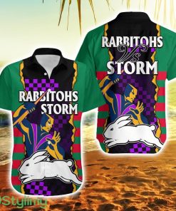 Nrl Combine Rabbitohs And Storm Hawaiian Shirt For Men And Women Product Photo 1