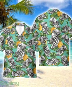 Octopus With Pineapple Summer 3D Hawaiian Shirt All Over Printed Product Photo 1