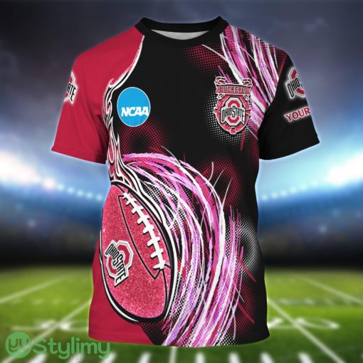 Ohio State Buckeyes Personalized Name Sport 3D T-Shirt