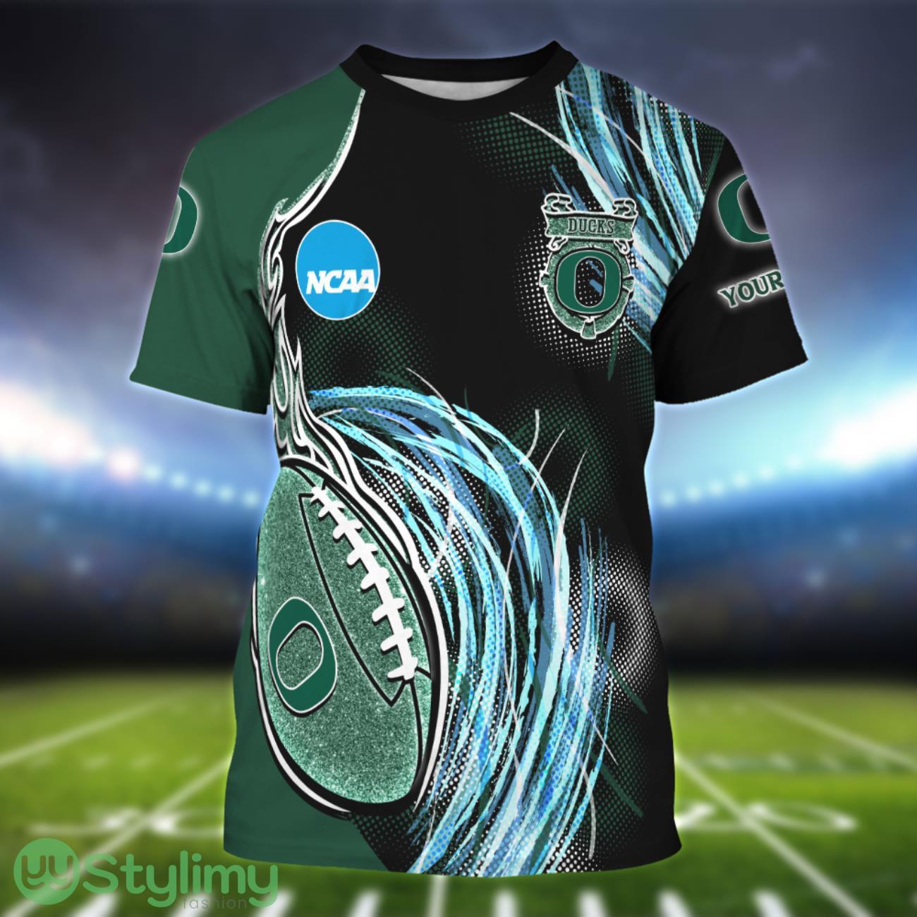 Oregon Ducks Personalized Name Sport 3D T-Shirt 1 Oregon Ducks Personalized Name Sport 3D T-Shirt Product Photo 1