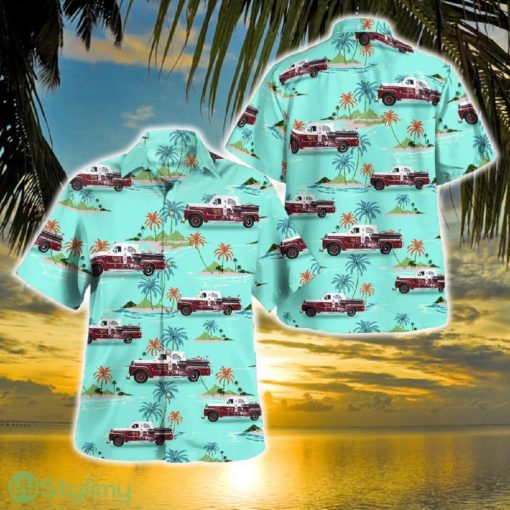 Paris, Kentucky, Paris Fire Department 1961 Seagrave Pumper Fire Truck Hawaiian Shirt