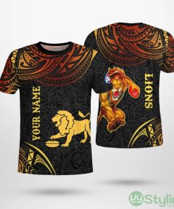 Personalized Brisbane Lions Polynesian Tribal AOP T-Shirt Unisex For Men And Women Product Photo 1