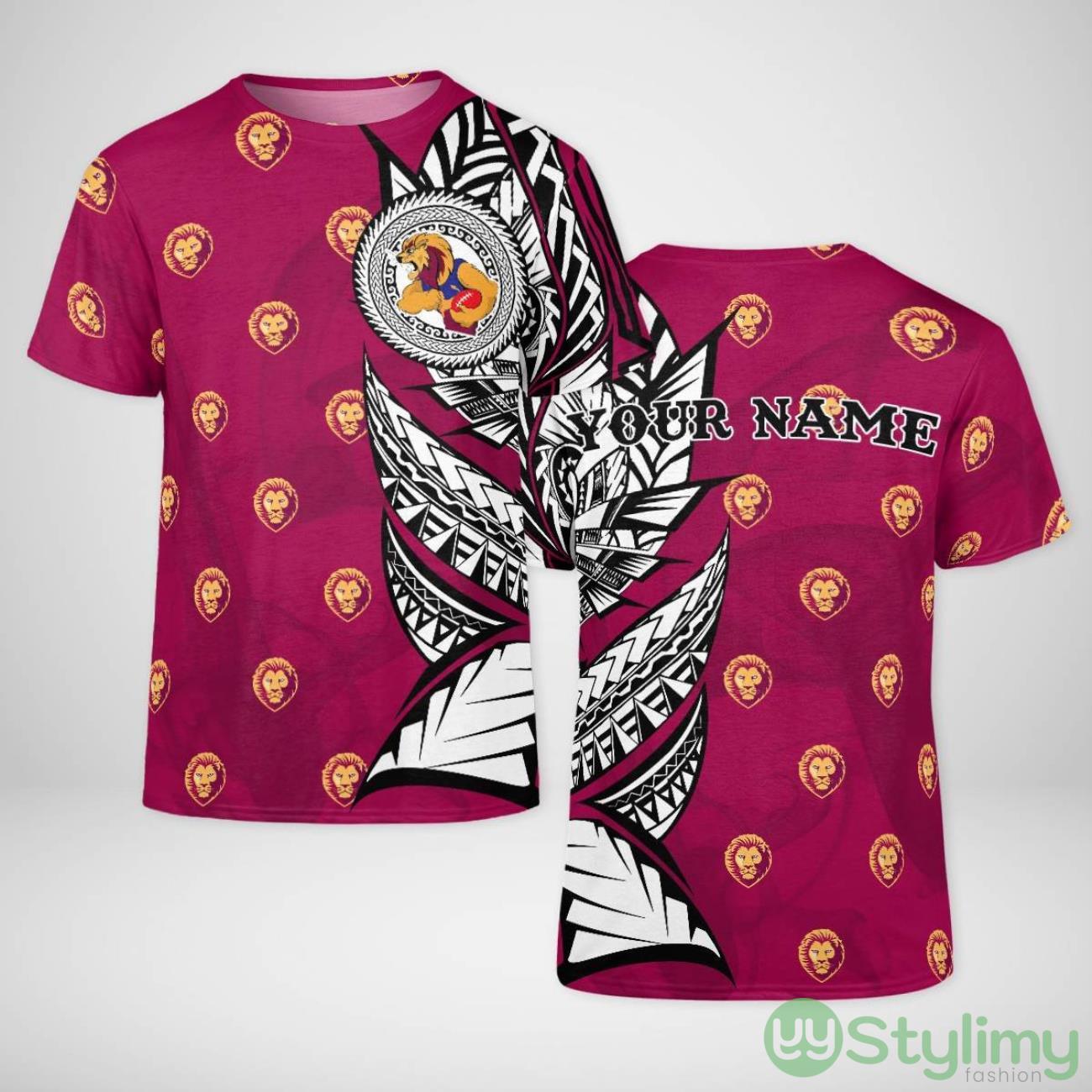 Personalized Brisbane Lions Tribal Smoke AOP T-Shirt Unisex For Men And Women 2 Personalized Brisbane Lions Tribal Smoke AOP T-Shirt Unisex For Men And Women Product Photo 1