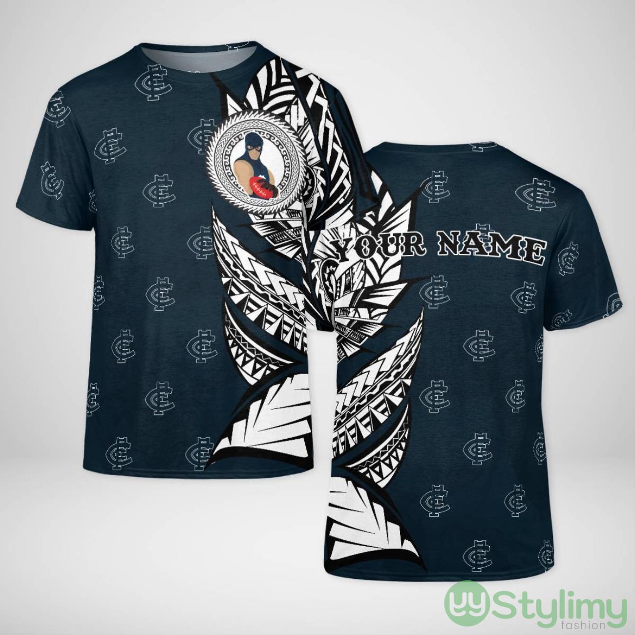 Personalized Carlton Tribal Smoke AOP T-Shirt Unisex For Men And Women 2 Personalized Carlton Tribal Smoke AOP T-Shirt Unisex For Men And Women Product Photo 1