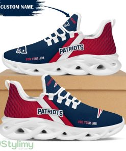 Personalized Name New England Patriots Max Soul Sneakers Running Sports Shoes Product Photo 1