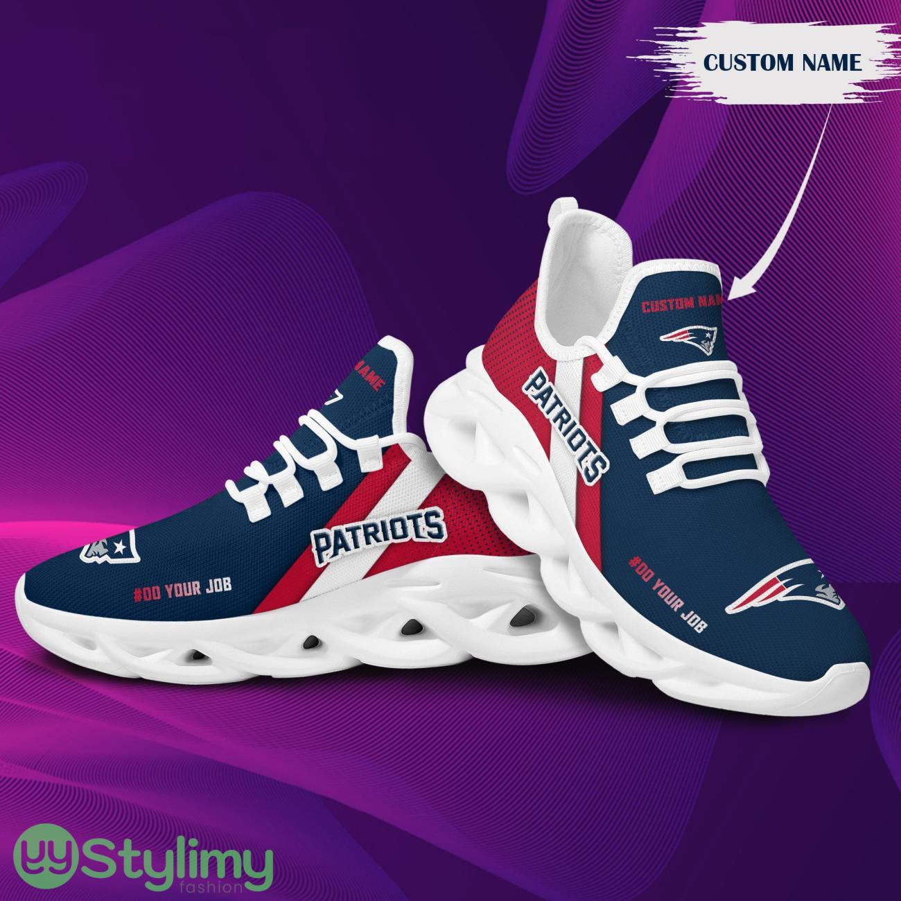 Personalized Name New England Patriots Max Soul Sneakers Running Sports Shoes 4 Personalized Name New England Patriots Max Soul Sneakers Running Sports Shoes Product Photo 4