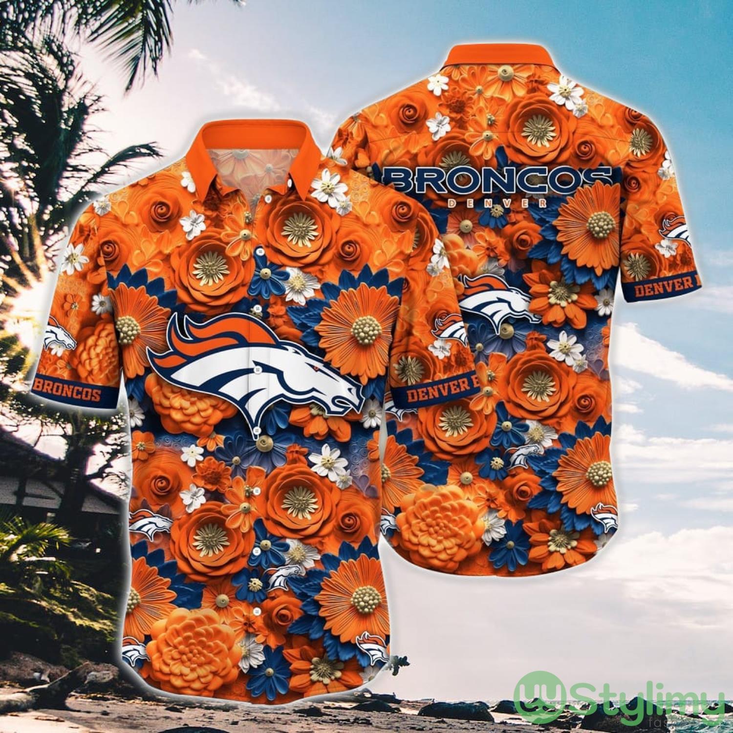 Personalized NFL Denver Broncos Hawaiian Shirt Summer Vacation Aloha Shirt 2 Personalized NFL Denver Broncos Hawaiian Shirt Summer Vacation Aloha Shirt Product Photo 1