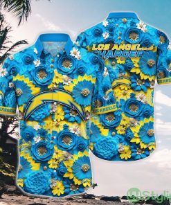 Personalized NFL Los Angeles Chargers Hawaiian Shirt Summer Vacation Aloha Shirt Product Photo 1