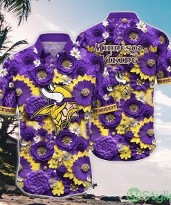 Personalized NFL Minnesota Vikings Hawaiian Shirt Summer Vacation Aloha Shirt Product Photo 1