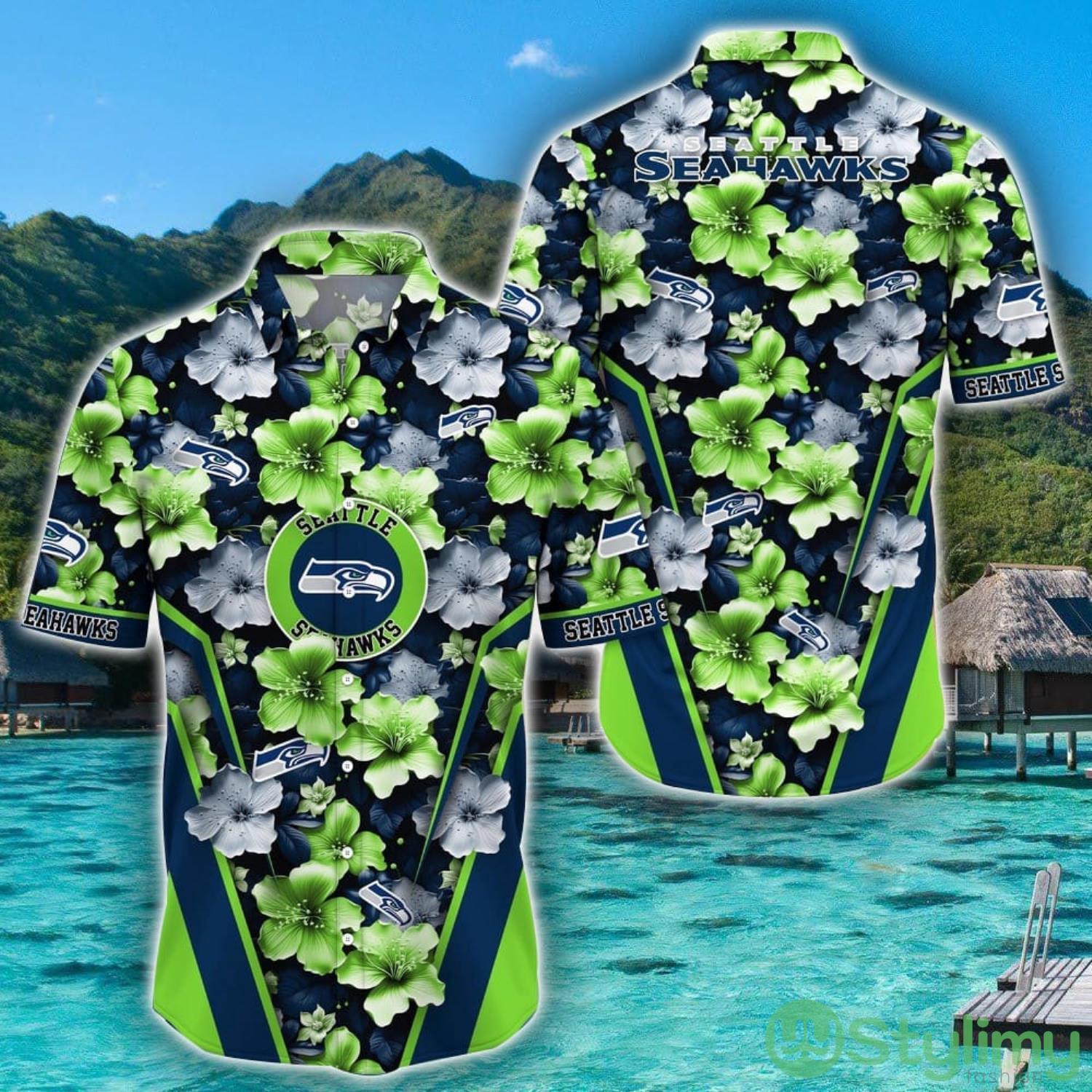 Personalized NFL Seattle Seahawks Hawaiian Shirt New Gift Aloha Shirt 2 Personalized NFL Seattle Seahawks Hawaiian Shirt New Gift Aloha Shirt Product Photo 1