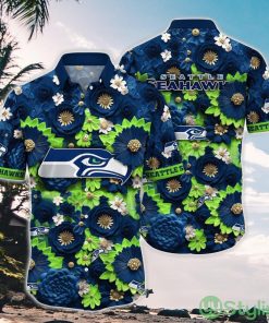 Personalized NFL Seattle Seahawks Hawaiian Shirt Summer Vacation Aloha Shirt Product Photo 1