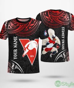 Personalized Sydney Swans Tribal AOP T-Shirt Unisex For Men And Women Product Photo 1
