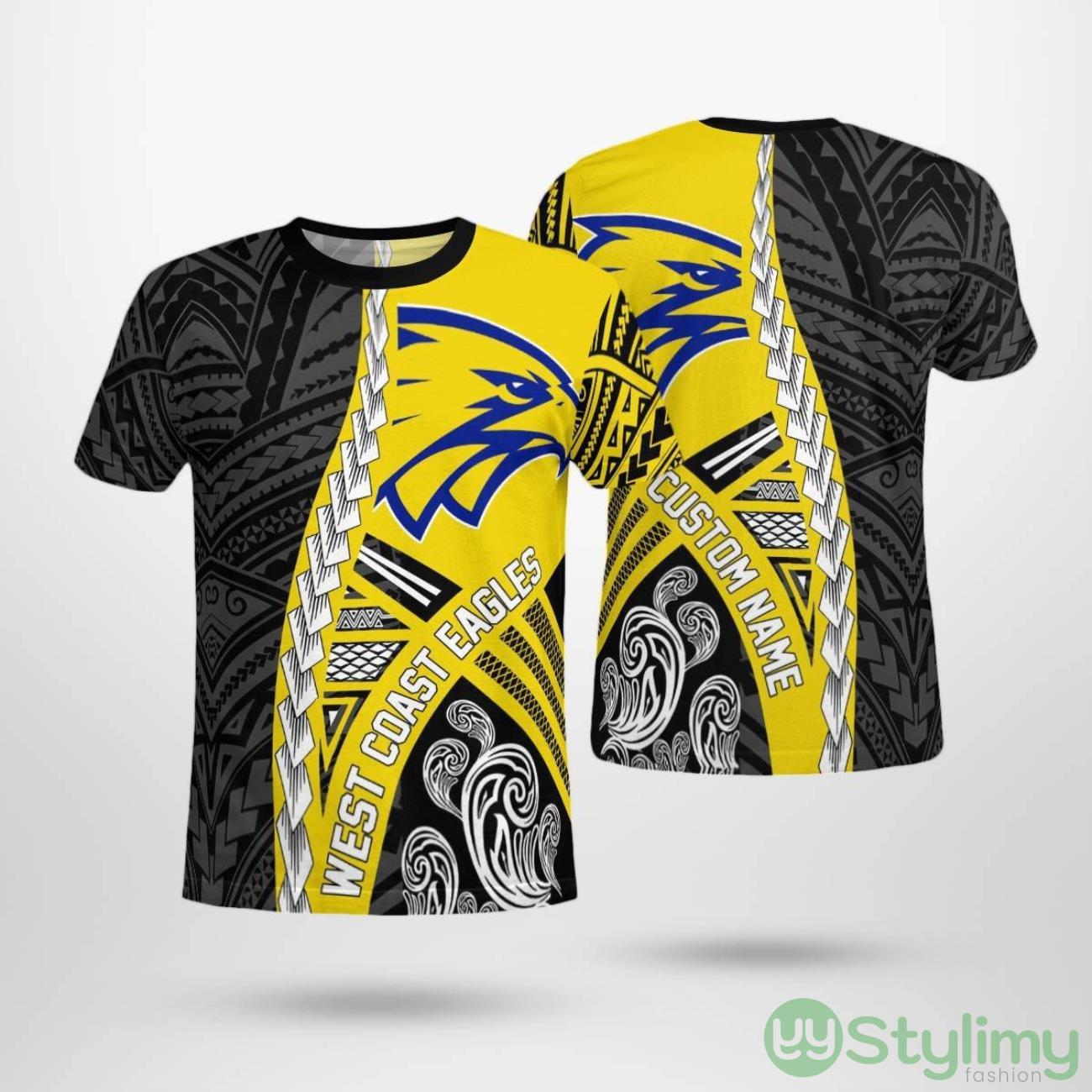 Personalized West Coast Eagles Tribal AOP T-Shirt Unisex For Men And Women 2 Personalized West Coast Eagles Tribal AOP T-Shirt Unisex For Men And Women Product Photo 1