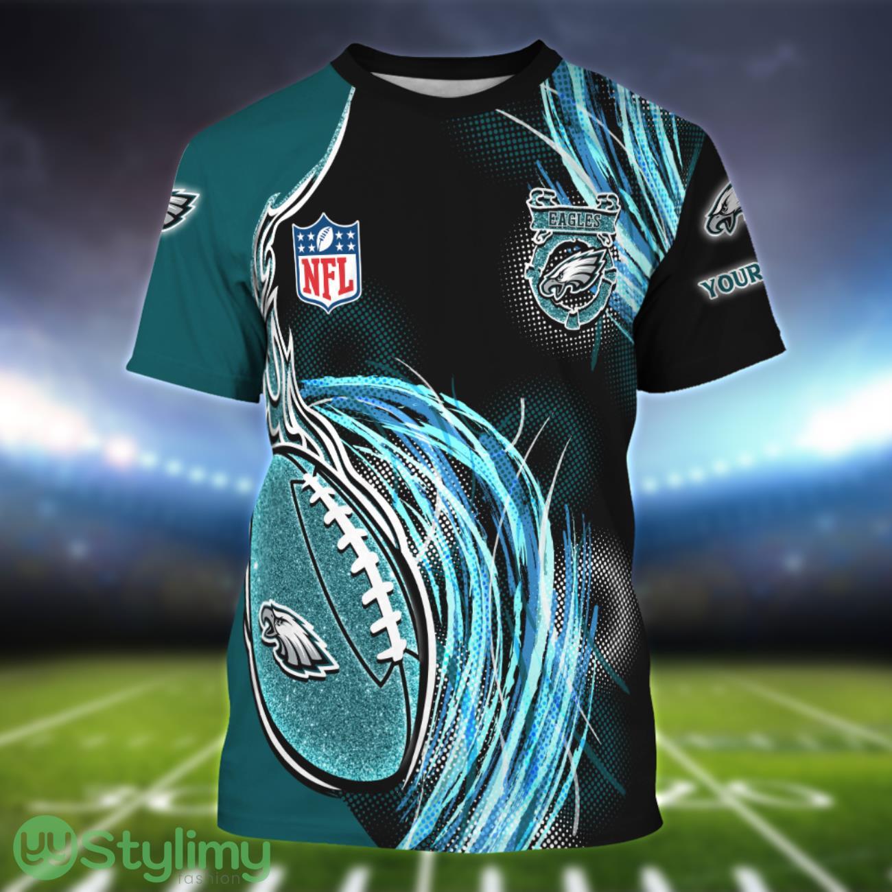 Philadelphia Eagles Personalized Name Sport 3D T-Shirt 1 Philadelphia Eagles Personalized Name Sport 3D T-Shirt Product Photo 1