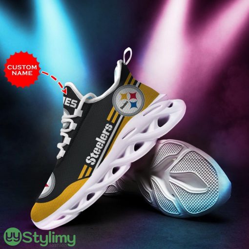 Pittsburgh Steelers Custom Name Personalized Max Soul Sneakers Running Sports Shoes For Men Women Product Photo 4