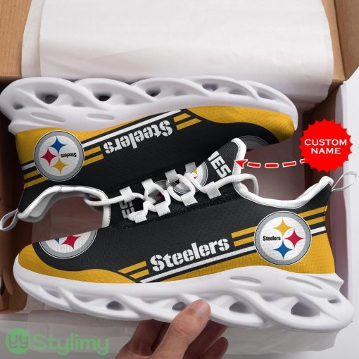 Pittsburgh Steelers Custom Name Personalized Max Soul Sneakers Running Sports Shoes For Men Women Product Photo 5