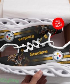 Pittsburgh Steelers Mascot Custom Personalized Name Max Soul Sneakers Running Sports Shoes Product Photo 5