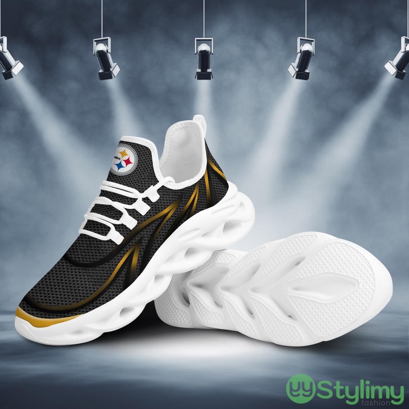 Pittsburgh Steelers Neon Flames Design Trending Max Soul Clunky Sneaker Shoes For Mens Womens 3 Pittsburgh Steelers Neon Flames Design Trending Max Soul Clunky Sneaker Shoes For Mens Womens Product Photo 3