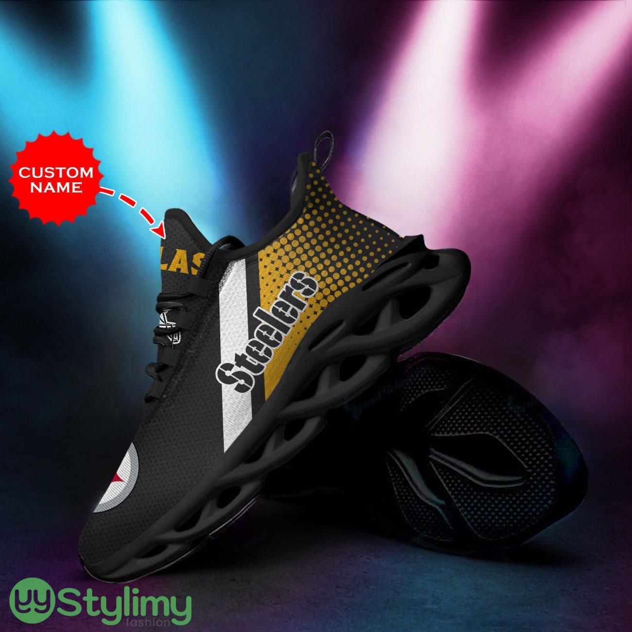 Pittsburgh Steelers Personalized Name Max Soul Sneakers Running Sports Shoes 3 Pittsburgh Steelers Personalized Name Max Soul Sneakers Running Sports Shoes Product Photo 3