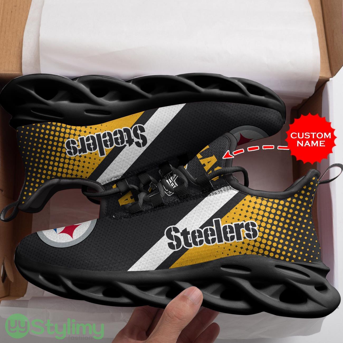 Pittsburgh Steelers Personalized Name Max Soul Sneakers Running Sports Shoes 5 Pittsburgh Steelers Personalized Name Max Soul Sneakers Running Sports Shoes Product Photo 5