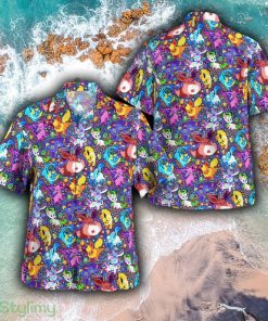 Pokemon Eevee Collection 3D Hawaiian Shirt And Short Combo Gift For Fans - PKM Eevee Hawaii Shirt_1