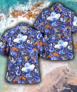 Pokemon Purple Color Stylish Brand New 3D Hawaiian Shirt And Short Combo For Men And Women - PKM Purple Color Hawaii Shirt_1