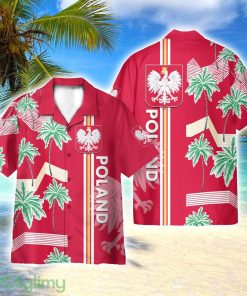 Poland Euro Floral Football 3D Hawaiian Shirt All Over Printed Product Photo 1
