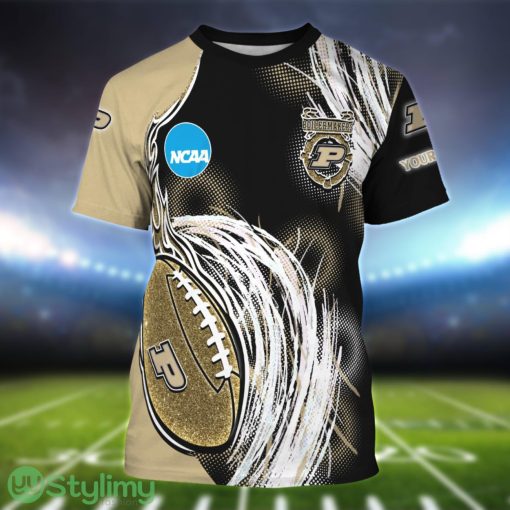 Purdue Boilermakers Personalized Name Sport 3D T-Shirt