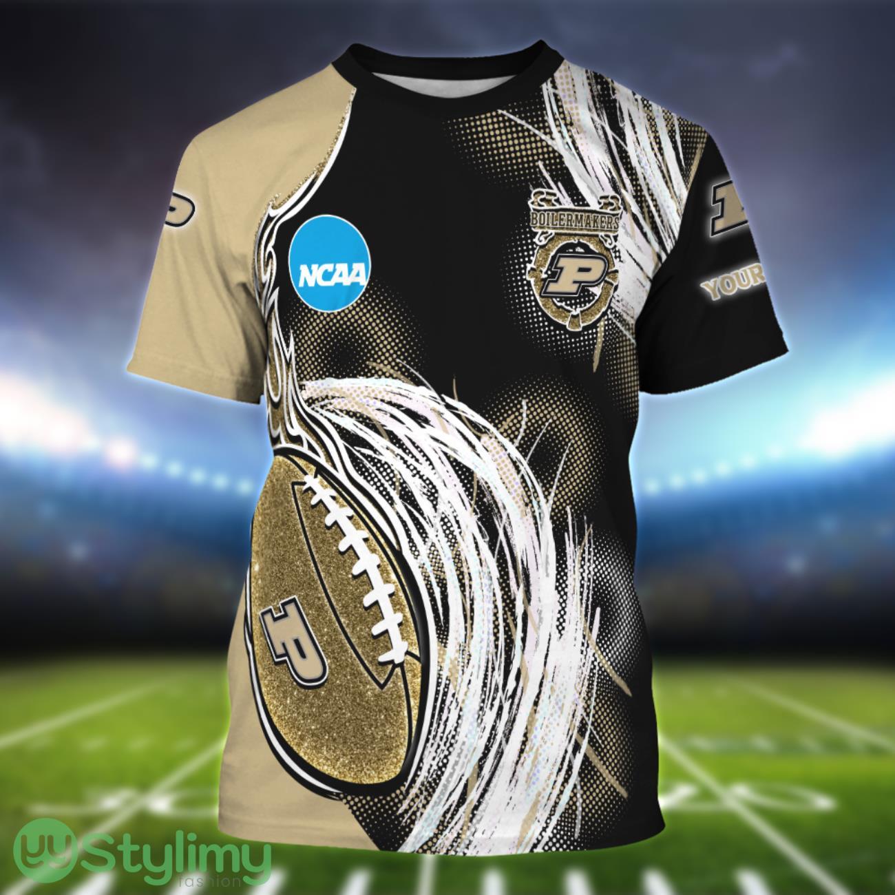 Purdue Boilermakers Personalized Name Sport 3D T-Shirt 1 Purdue Boilermakers Personalized Name Sport 3D T-Shirt Product Photo 1