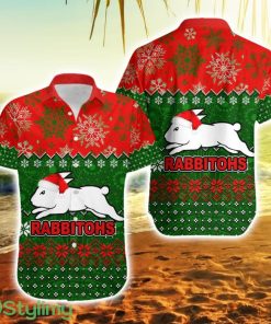 Rabbitohs Rugby Christmas Hawaiian Shirt For Men And Women Product Photo 1
