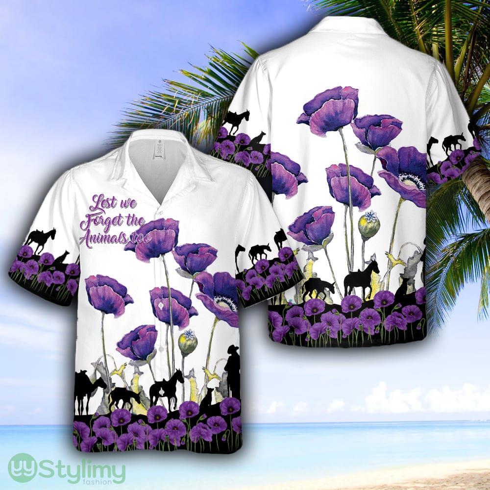 Remembrance Day Poppy Lest We Forget ANIMALS of THE WAR Hawaiian Shirt 2 Remembrance Day Poppy Lest We Forget ANIMALS of THE WAR Hawaiian Shirt - Remembrance Day Poppy Lest We Forget ANIMALS of THE WAR Hawaiian Shirt
