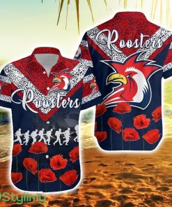 Roosters Anzac Day Style Hawaiian Shirt For Men And Women Product Photo 1