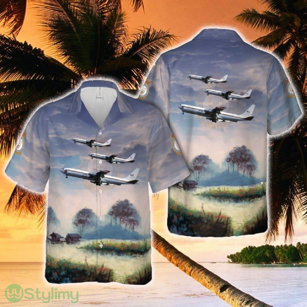 Royal Canadian Air Force 437 Transport Squadron Boeing CC-137 (Boeing 707) Hawaiian Shirt 2 Royal Canadian Air Force 437 Transport Squadron Boeing CC-137 (Boeing 707) Hawaiian Shirt - Royal Canadian Air Force 437 Transport Squadron Boeing CC-137 (Boeing 707) Hawaiian Shirt