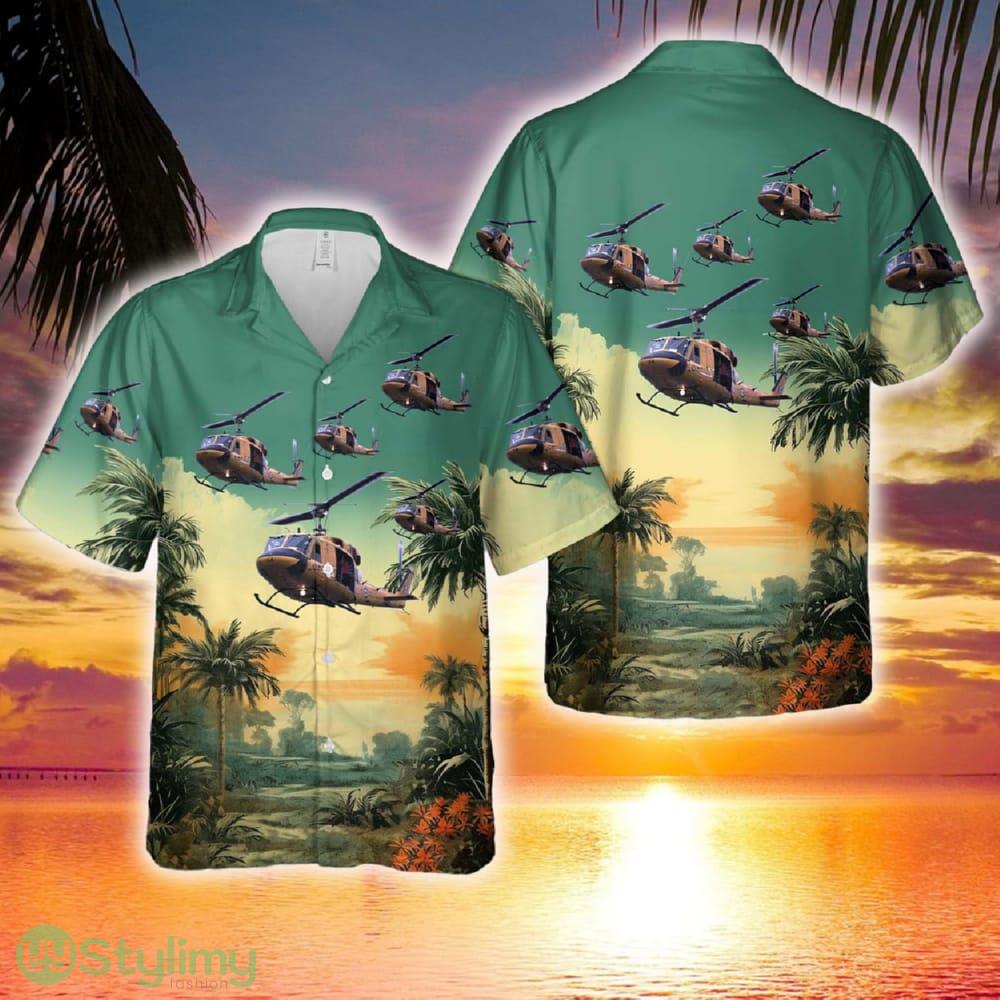 Royal Canadian Air Force CH-135 Twin Huey Hawaiian Shirt 2 Royal Canadian Air Force CH-135 Twin Huey Hawaiian Shirt - Royal Canadian Air Force CH-135 Twin Huey Hawaiian Shirt