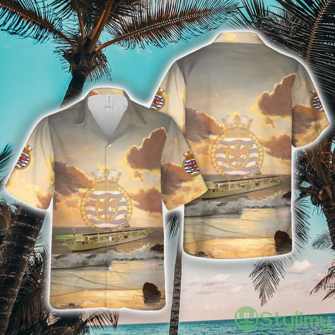 Royal Canadian Navy HMCS Bonaventure Majestic-class aircraft carrier Hawaiian Shirt New Style Hawaii Shirt 2 Royal Canadian Navy HMCS Bonaventure Majestic-class aircraft carrier Hawaiian Shirt New Style Hawaii Shirt Product Photo 1