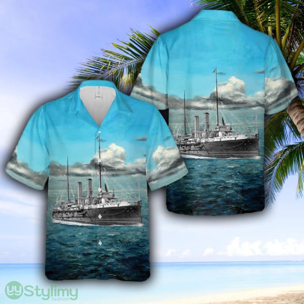 Royal Navy HMS Royal Arthur (1891) Hawaiian Shirt 2 Royal Navy HMS Royal Arthur (1891) Hawaiian Shirt - Royal Navy HMS Royal Arthur (1891) Hawaiian Shirt