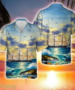Royal Navy HMS Shannon (1875) Hawaiian Shirt - Royal Navy HMS Shannon (1875) Hawaiian Shirt