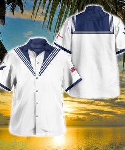 Royal Navy Submarine Service Uniform White Tropical Version Hawaiian Shirt - Royal Navy Submarine Service Uniform White Tropical Version Hawaiian Shirt