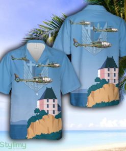 SA.341F Gazelle, 1st Combat Helicopter Regiment, French Army Light Aviation Hawaiian Shirt - SA.341F Gazelle, 1st Combat Helicopter Regiment, French Army Light Aviation Hawaiian Shirt