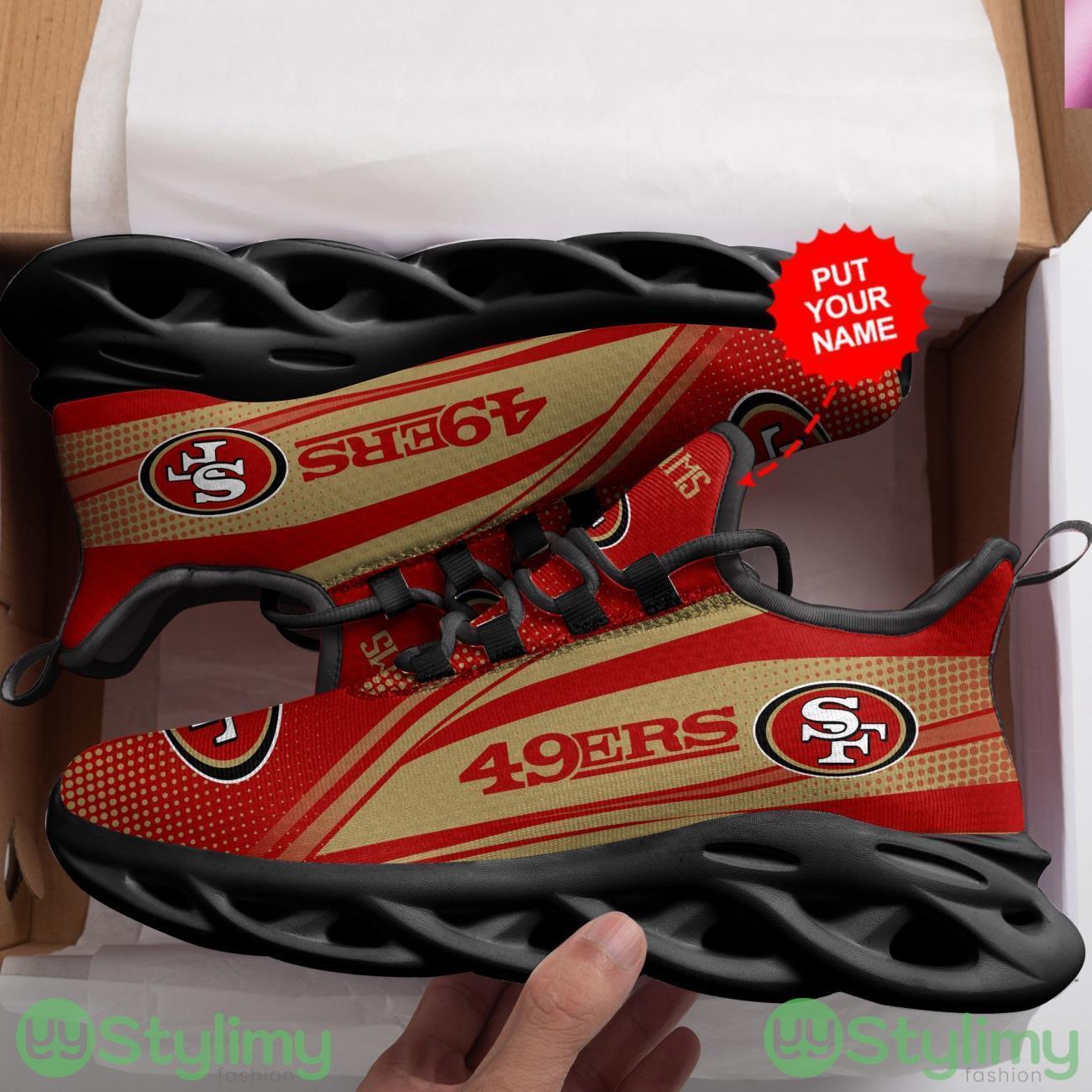 San Francisco 49ers Custom Name Max Soul Sneakers New Trends Sport Shoes For Men Women 5 San Francisco 49ers Custom Name Max Soul Sneakers New Trends Sport Shoes For Men Women Product Photo 5