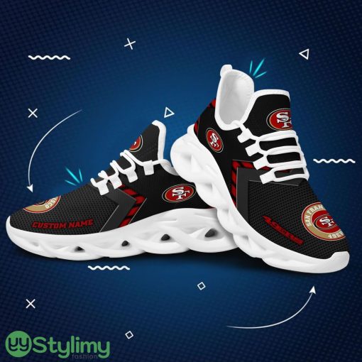 San Francisco 49ers Custom Name Personalized Sporty Max Soul Sneakers Running Sports Shoes